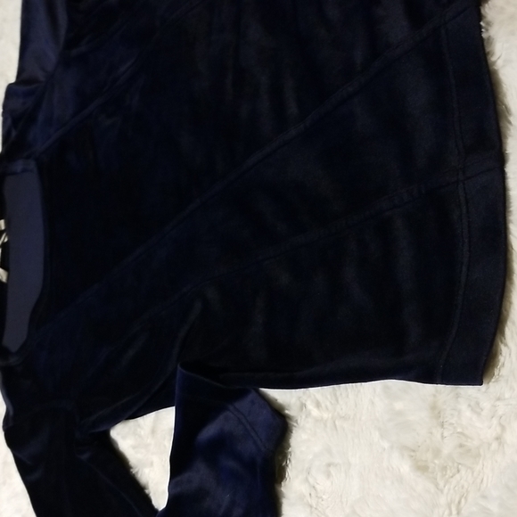 Soft Surroundings Tunic Top Womens Size Small Blue Velvet - Picture 7 of 12